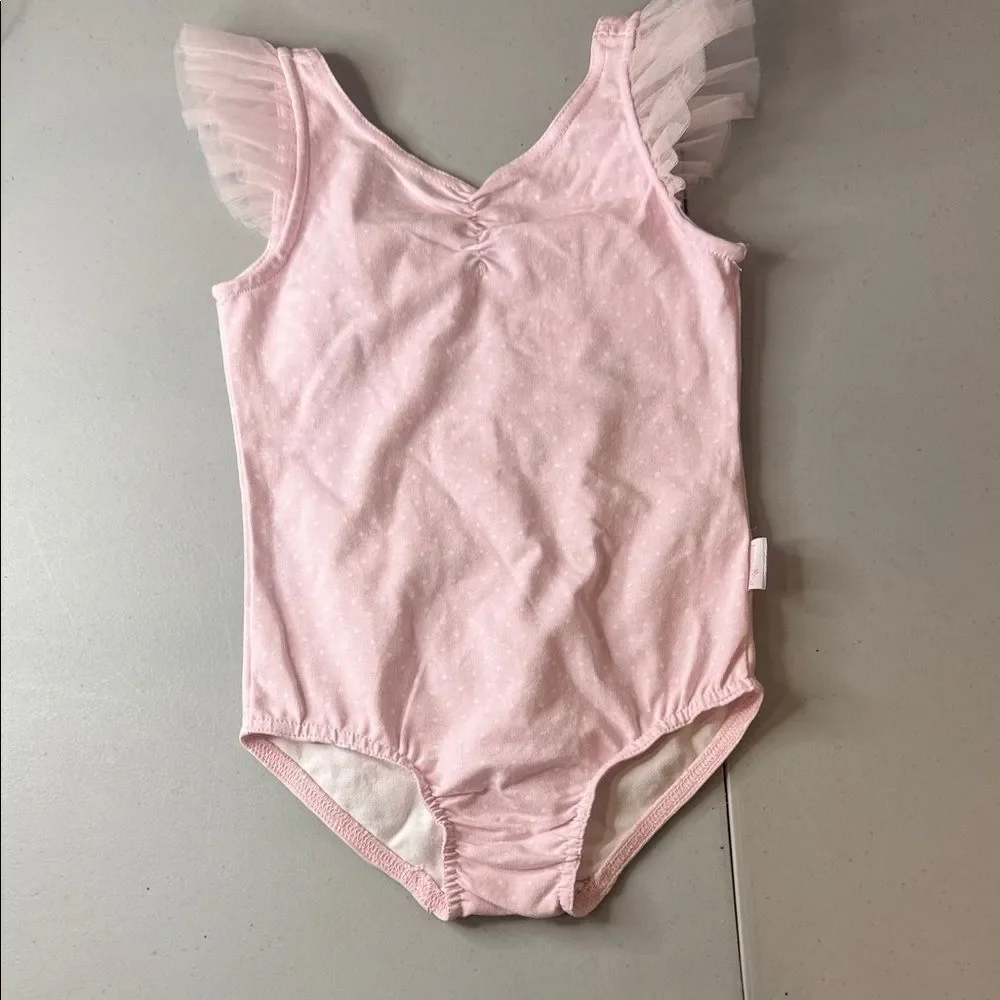 American Girl Light Pink Bodysuit with Tulle Sleeves